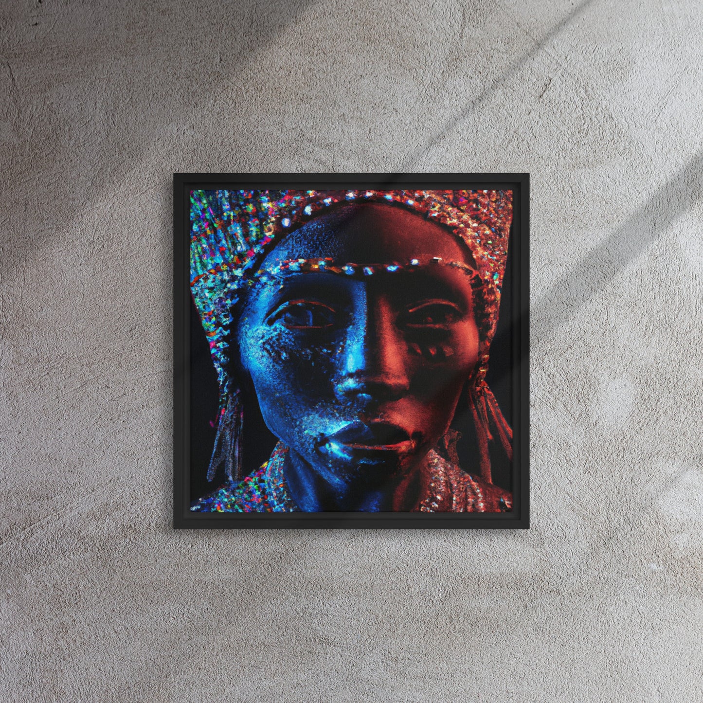 Afrofuturism-Framed canvas