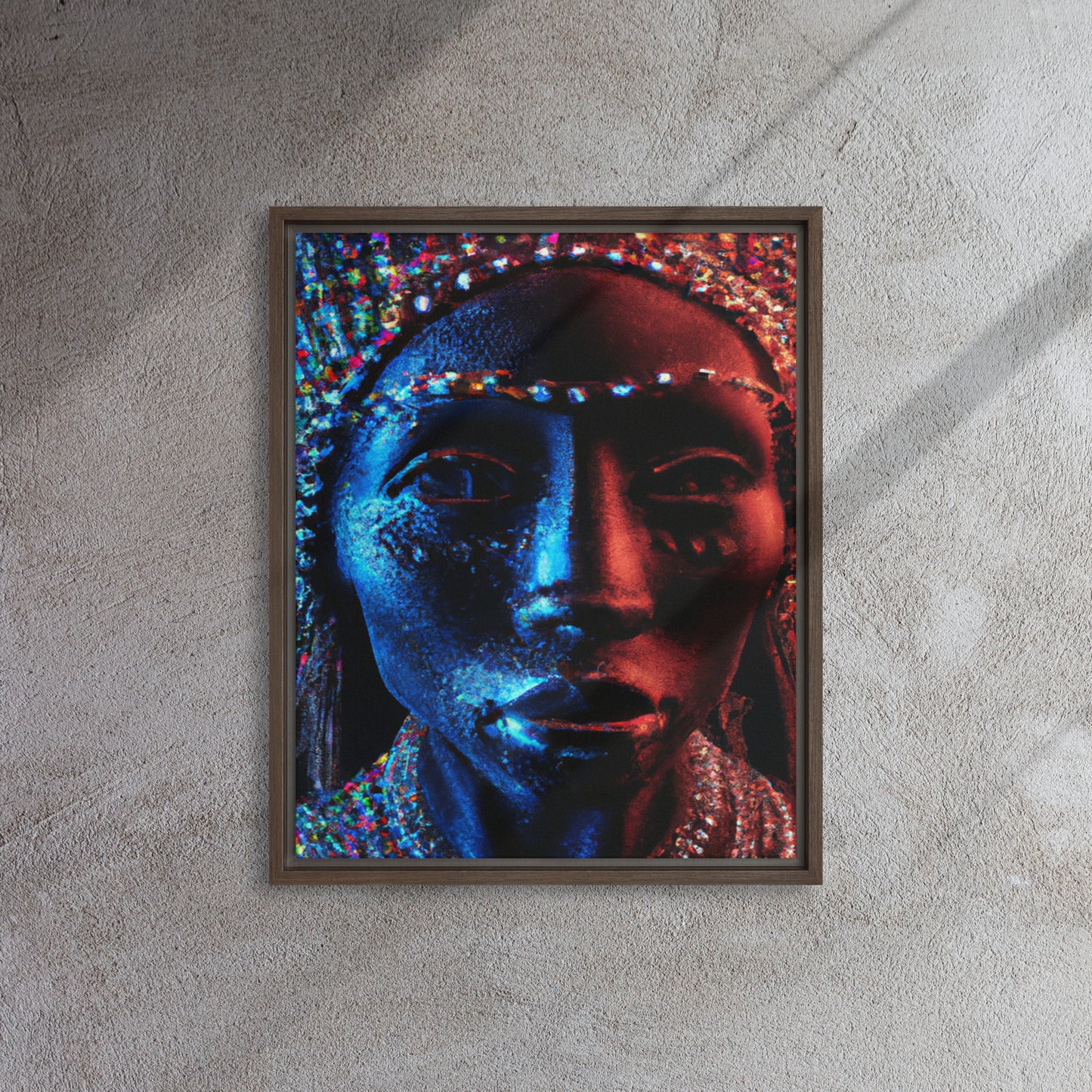 Afrofuturism-Framed canvas