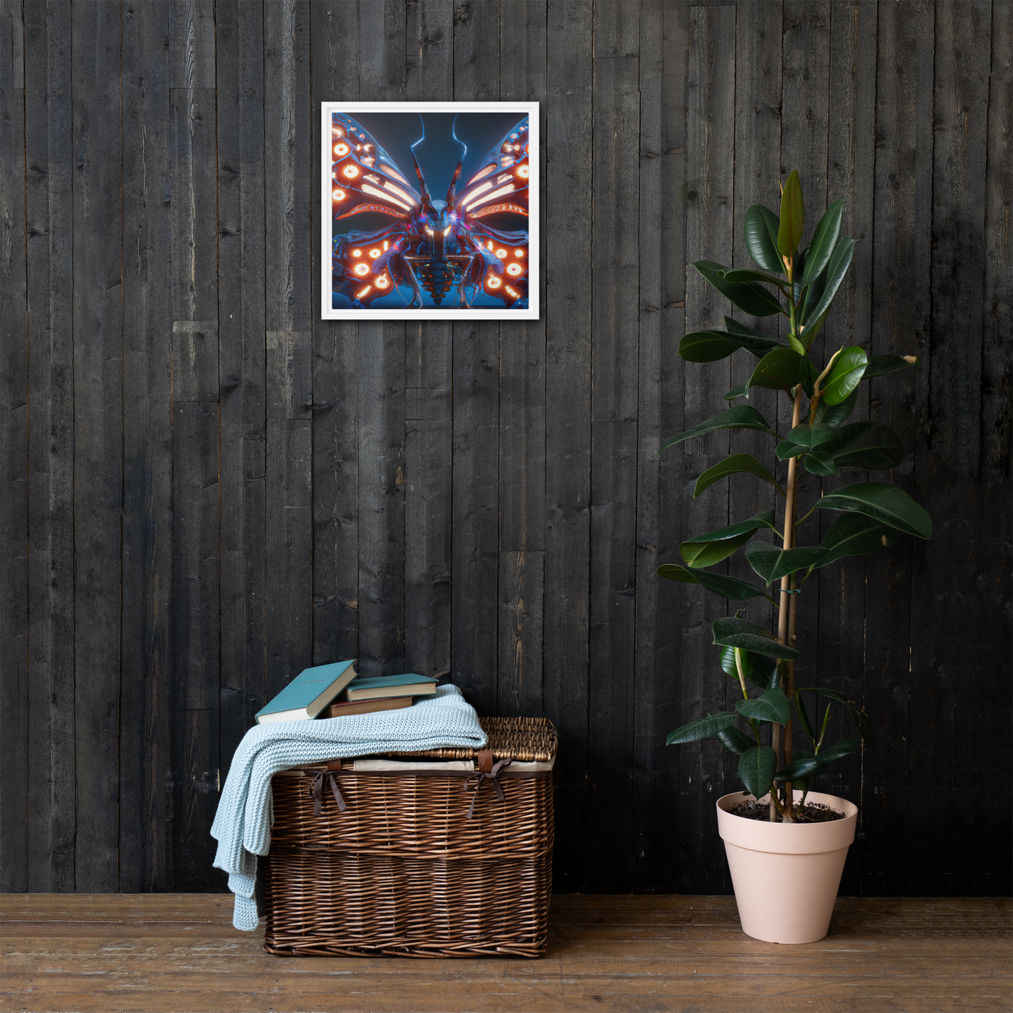 Butterfly-Framed Canvas